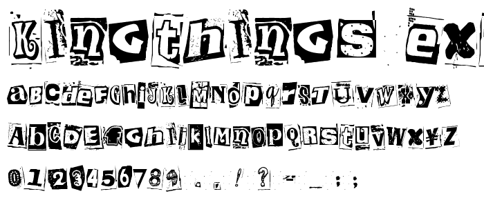 Kingthings Extortion  font